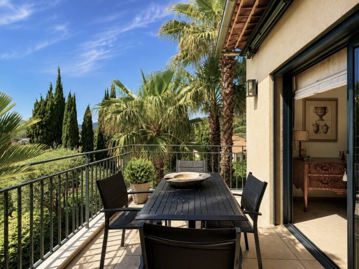 Trois pièces à la vente en exclusivité au centre ville de Sainte Maxime dans une résidence récente avec deux garages