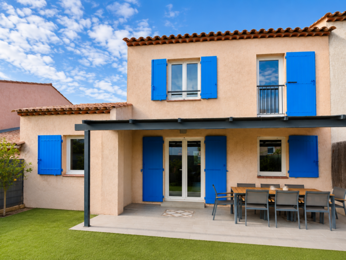 Maison 4 chambres dans une résidence avec piscine à Sainte Maxime proche des plages de la Nartelle