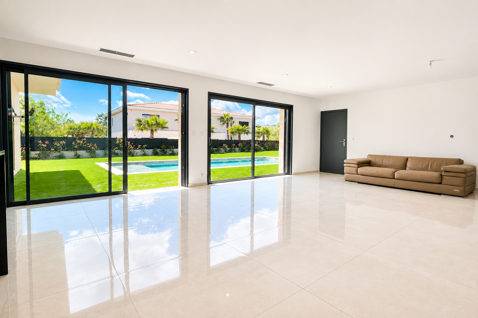 villa de plain pied avec 4 chambres et piscine à vendre à Grimaud proche du village neuve – Image 4